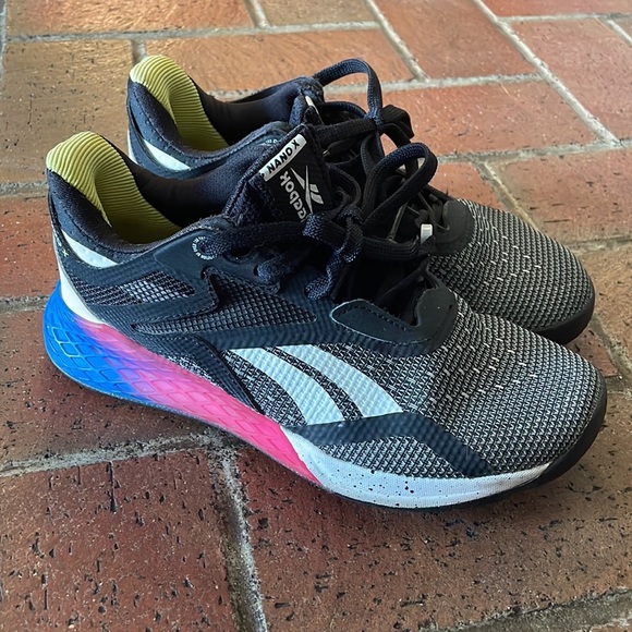 Reebok Black and Vibrant Athletic Nano X Sneakers - Picture 1 of 6